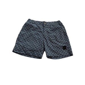 Prevu Trinity Slim Fit Swim Shorts in Technical Jersey Blue